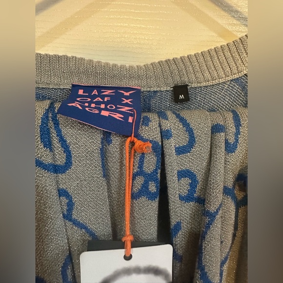 2-piece LO x Nhozagri Silver Knitted Cardigan and Knitted Pants - Picture 8 of 11